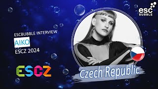 Aiko  Pedestal  ESCZ 2024  Eurovision Czech Republic  Interview [upl. by Latoniah]