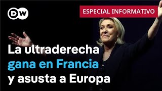 Histórico triunfo de la ultraderecha de Le Pen en la primera vuelta de las legislativas en Francia [upl. by Anuhsal]