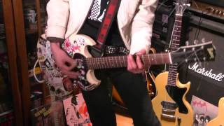 HANOI ROCKS  11th street kidzz guitar cover [upl. by Weisman778]