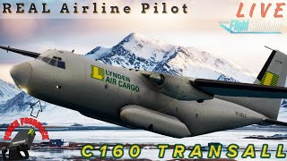 C160 Transall  Critical Cargo DROP  Dutch HarborCold Bay  REAL Airline Pilot  msfs2020 c160 [upl. by Anabal]