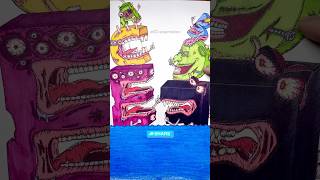 Surprise  7  Alphabet lore zombie A B C D E F art stopmotion drawing alphabetlore [upl. by Esinal]