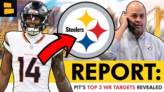 NEW REPORT Steelers Top 3 WR Trade Targets REVEALED Ft Courtland Sutton  Steelers Trade Rumors [upl. by Nywroc208]