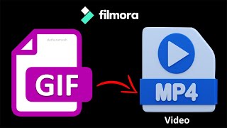 How to Convert GIF to Video In Filmora [upl. by Neukam176]