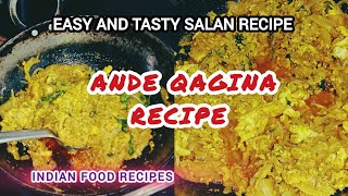 Ande Qagina Recipe Indian foodtasty egg qagina [upl. by Estren828]