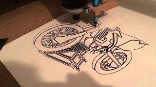 Drawing With CNC Machine [upl. by Eellehs]