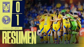 📹 El Resumen Femenil  Tigres 0  1 América Femenil  Jornada 14  Apertura 2024  Liga MX Femenil [upl. by Ibrab]