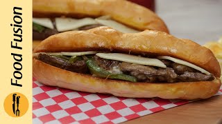 Philly Cheesesteak Sandwich Recipe by Food Fusion [upl. by Ylek]