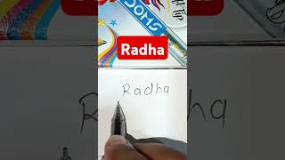 How to write name quotRadhaquot without holding hand [upl. by Roper601]