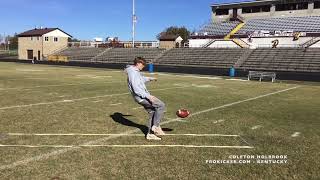 COLETON HOLBROOK KICKER PUNTER Ray Guy PROKICKERCOM KENTUCKY [upl. by Phillida]