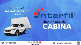 Cambio de filtro de cabina HYUNDAI TUCSON 2017 [upl. by Brenan]