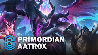 Primordian Aatrox Skin Spotlight  League of Legends [upl. by Suoirtemed]