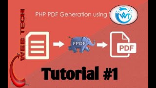 Create PDF in PHP How to generate dynamic PDF using FPDF  PHP Tutorials 1 100 Working [upl. by Aivilys]