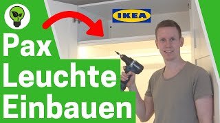 IKEA Pax Beleuchtung Einbauen ✅ ULTIMATIVE ANLEITUNG Wie Kleiderschrank LED Lichtleiste Montieren [upl. by Aroved]