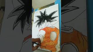 rap music ✨✨😈son goku drawingart trendingshort viralvideo [upl. by Alyakem]