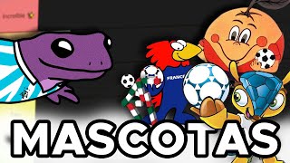 MASCOTAS de los MUNDIALES  Tier List âš½ðŸ¦Ž [upl. by Rumery]