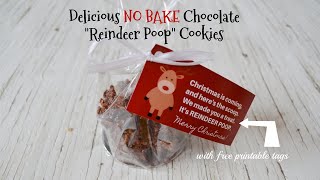 YOUR new favourite NO BAKE Christmas Cookie… with FREE printable tags for serving and sharing 🎄🍪 [upl. by Tadio]