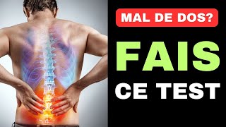 Pourquoi tas mal de dos  Fais ce test pour comprendre [upl. by Yenor]