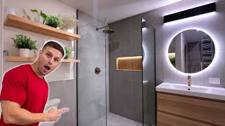 INSANE Bathroom Renovation in 6 minutes [upl. by Neltiak]