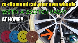 Fix your Polished Face Rims and Diamond cut at home with a scotch pad [upl. by Diad]