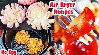 Air Fryer Recipes  Air Fryer Onion Pakoda  Recipe  Air Fryer Onion Fry  Air Fryer Onion Rings [upl. by Barbaresi152]