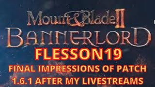 Bannerlord NEW Patch 161 Final Impressions Siege Tower Problems Video Shown  Flesson19 [upl. by Avilys]