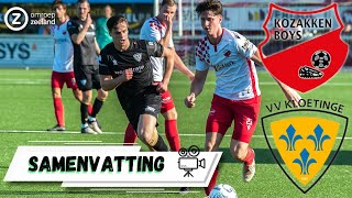 😖 DEKSEL op de NEUS voor KLOETINGE na DURE MISSERS ❌ ⚽  Samenvatting Kozakken Boys  Kloetinge 🎥 [upl. by Kcyred]