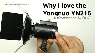 Why I love the Yongnuo YN 216 small video LED light by THE MOVING ICON [upl. by Rettke606]