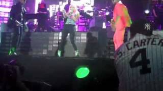 Kanye West JAYZ Perform POWER Remix and MONSTER with Nicki Minaj LIVE at Yankee Stadium [upl. by Harmaning]