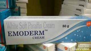 Emoderm cremwhite soft paraffin cream work and others details [upl. by Radborne]