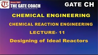 Chemical Engineering  CRE  Lecture  11 Designing of Ideal Reactors [upl. by Cynthie]