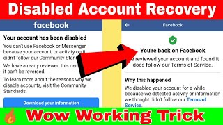 Disabled Account Recovery  Download Your Information  How To Recover Disabled Facebook Account [upl. by Adnah755]