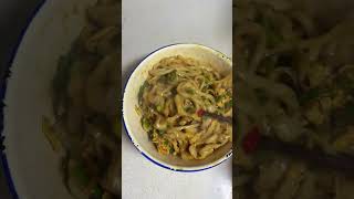 Make a garlic egg noodles and eat it food noodles cooking enjoy yummy [upl. by Drewett925]