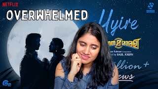 Uyire Song Reaction  Minnal Murali  Shaan Rahman Basil Joseph Tovino Thomas  Ashmita Reacts [upl. by Nasar]