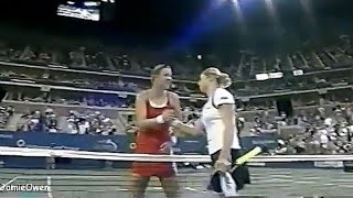 Kim Clijsters vs Lindsay Davenport 2003 US Open SF Highlights [upl. by Burt]