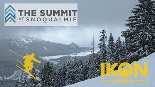 IKON Pass Summit at Snoqualmie West Skiing [upl. by Nylyaj]