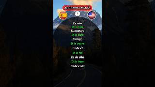 Aprende los pronombres posesivos en inglés🇪🇸🇺🇸 aprendeingles ingles cursodeingles inglesonline [upl. by Calv]