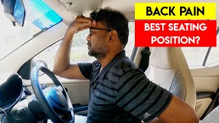 How to sit in car to avoid back pain  Car driver seat correct position  Birlas Parvai [upl. by Morra]