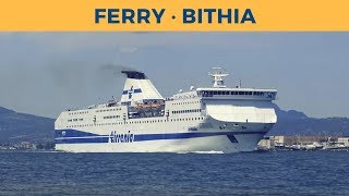 Departure of ferry BITHIA in Olbia Tirrenia [upl. by Niamrej]