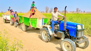 Mini Tractor Trolley  Mahindra 585 Di  VST 224 Ajai 4Wd  Escort Steeltrac 15  New Holland 4710 [upl. by Aldas]