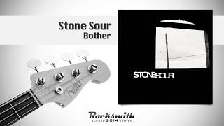 Stone Sour Bother  100 with lyrics Rocksmith Bass [upl. by Nosinned]