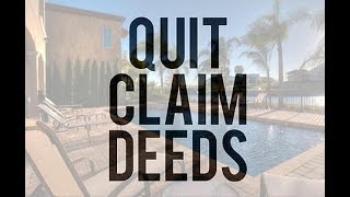 Quitclaim deed DIY Transferring property [upl. by Ealasaid]