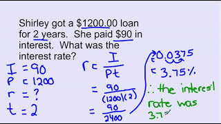 Simple Interest Tutorial [upl. by Starkey]