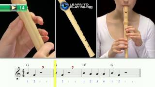 Ex014 How to Play Recorder for Kids  Recorder Lessons for Kids Book 1 [upl. by Ilocin531]