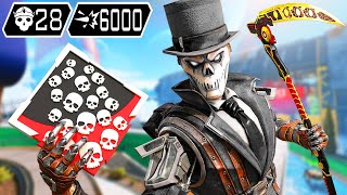 REVENANT 28 KILLS amp 6000 DAMAGE Apex Legends Gameplay [upl. by Aicad]