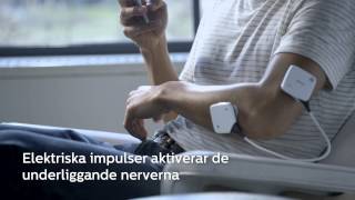 Ont i rygg nacke eller knän  Philips PulseRelief smärtlindring med TENS [upl. by Ycrem]