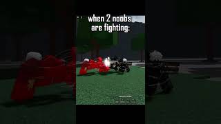 when 2 noobs fights 💀 idea from AlphaTSB roblox tsb thestongestbattlegrounds [upl. by Sivar749]