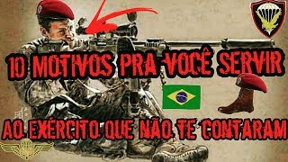 10 Motivos para voce servir o Exercito que nao te contaram [upl. by Atteirneh]