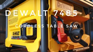 Tool ReviewDewalt 7485 cordless table saw無線鋸台（桌鋸）初體驗，自我安全教育anti kick back [upl. by Airdnaed259]