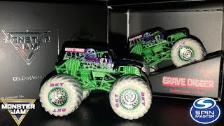 2019 SPIN MASTER MONSTER JAM TOY FAIR EXCLUSIVE  GRAVE DIGGER [upl. by Retepnhoj379]