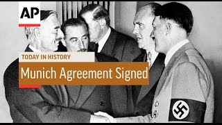 Munich Agreement Signed  1938  Today in History  30 Sept 16 [upl. by Yditsahc289]